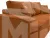 Диван прямой Лига-118 НПБ ( LAIM 14 терракотовый )