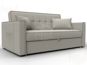 Диван прямой Лига-104 (140) ( Амур 02 бежевый )