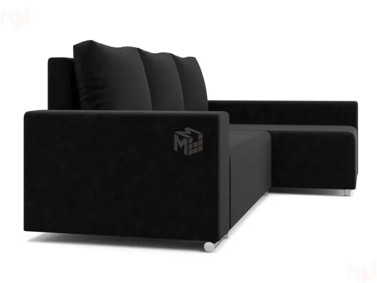 Угловой диван-кровать Маркиз Черный
