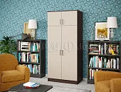 Шкаф 2-х створчатый штанга + полка (дуб беленый/венге)