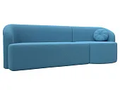 Диван прямой Лига-027 угол правый ( Амур голубой ) Диван прямой Лига-027 угол правый ( Амур голубой )