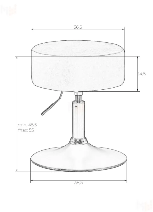 Пуф DOBRIN DANNY (серый PU)