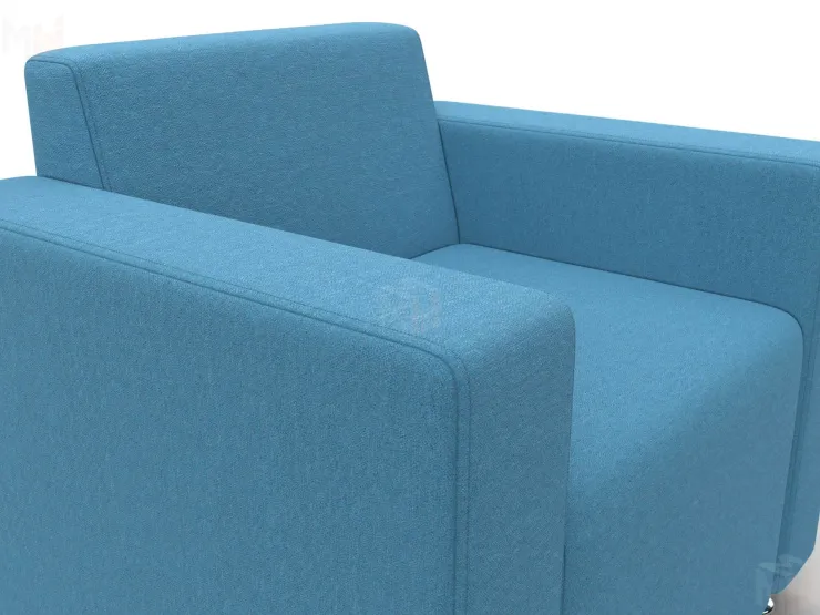 Кресло Лига-093 ВН ( Амур 10 голубой )