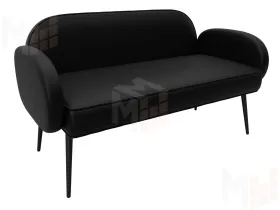 Диван прямой Лига-086 ( GRIFON 18 черный )