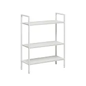 Стеллаж Leset Стилвуд 23 широкий, 3 полки (Белый/Белый)