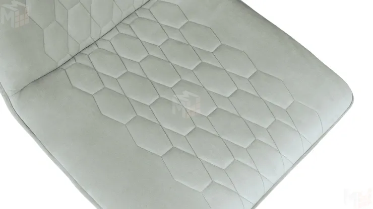 Стул Хьюго К4 Черный муар, Велюр Confetti Silver