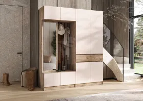 Шкаф Роджина 2-х створчатый (крафт серый/кашемир)