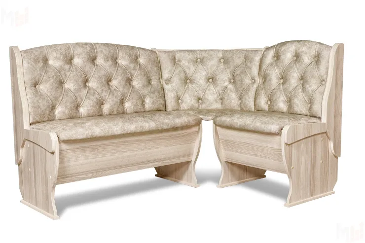 Кухонный уголок Орхидея Люкс (ясень/велюр Латте)