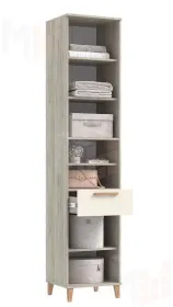 Пенал открытый Ирис  Кашемир/Дуб Крафт серый