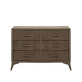 Комод Leset Кассио 6 ящ. (Коричневый/Коричневый)