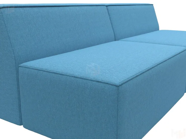 Диван прямой модульный Монс ( Амур голубой )