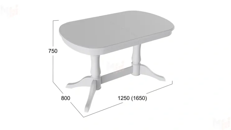 Стол «Валенсия» - S-182 Белый матовый