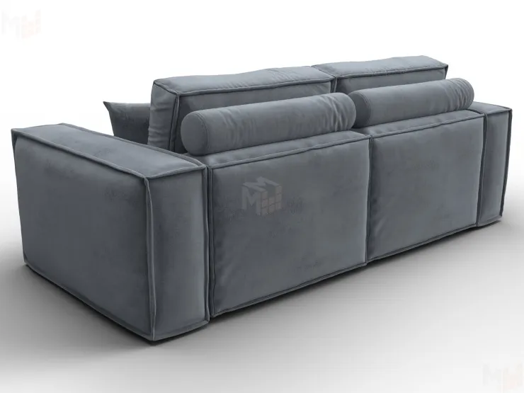 Диван прямой Лига-081 НПБ ( TOWER 10 серый )