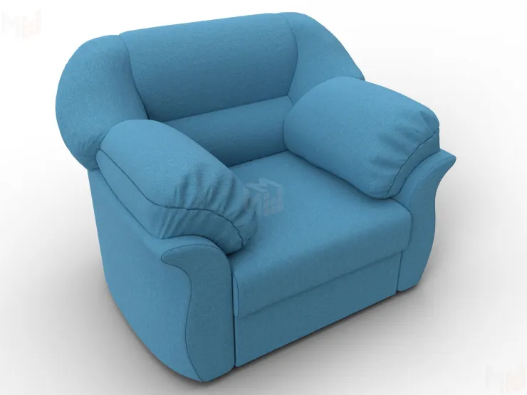 Кресло Карнелла ( Амур 10 голубой )