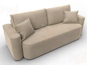 Диван прямой Лига-118 НПБ ( SEVEN 729 бежевый )