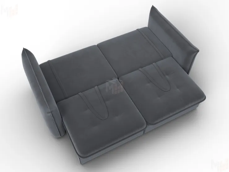 Диван прямой Лига-100 НПБ ( SEVEN 17 серый )