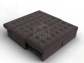 Диван прямой Лига-107 (160) ( SEVEN 727 коричневый )