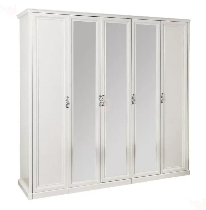 Шкаф Мишель 5-дверный белый матовый