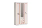 Шкаф трехстворчатый с ящиками и зеркалом Алиса