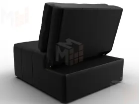 Кресло-кровать Лига-107 (80) ( GRIFON 18 черный )
