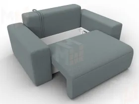 Кресло Лига-036 НПБ ( Амур серый )