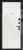 Входная металлическая дверь Кьюб (RBE)  Total Black/Super White