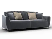 Диван-книжка Лига-095 НПБ ( SEVEN 17 серый )