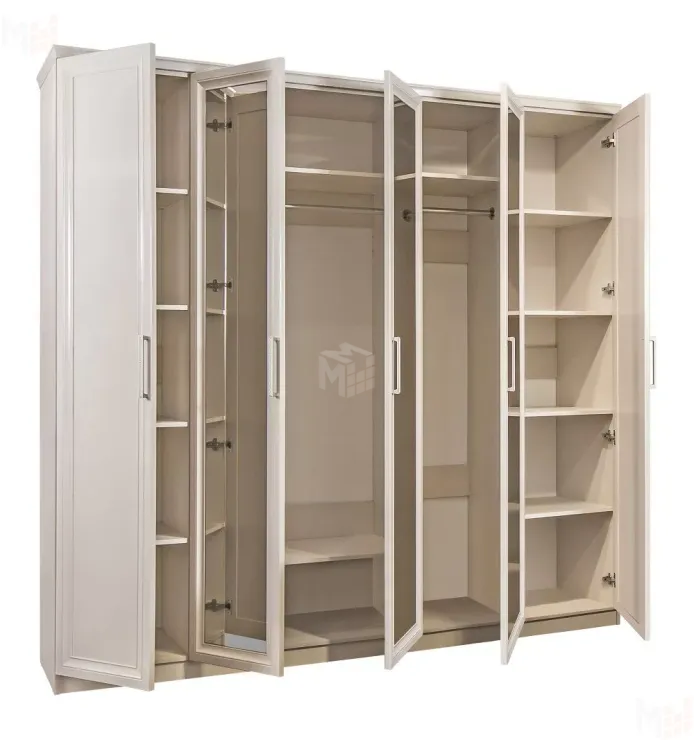 Шкаф Нонна 5-дверный мокко глянец