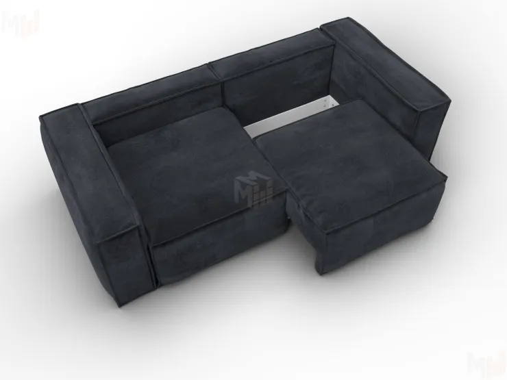 Диван прямой Лига-081 НПБ ( TOWER 11 темно-серый )