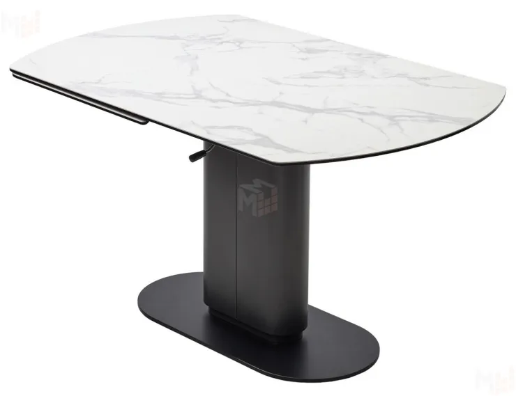 Стол KAI 140 KL-117 Темно-серый / Черный