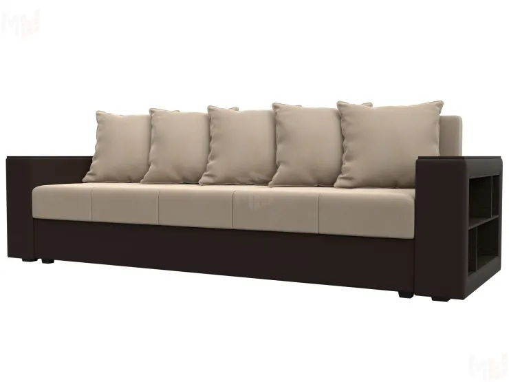 Диван прямой Дубай Лайт полки справа