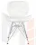 Стул обеденный DOBRIN BUTTERFLY CHROME (ножки хром, цвет белый) Стул обеденный DOBRIN BUTTERFLY CHROME (ножки хром, цвет белый)