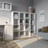 S00678 Фора 16 стеллаж 146x146х38, белый