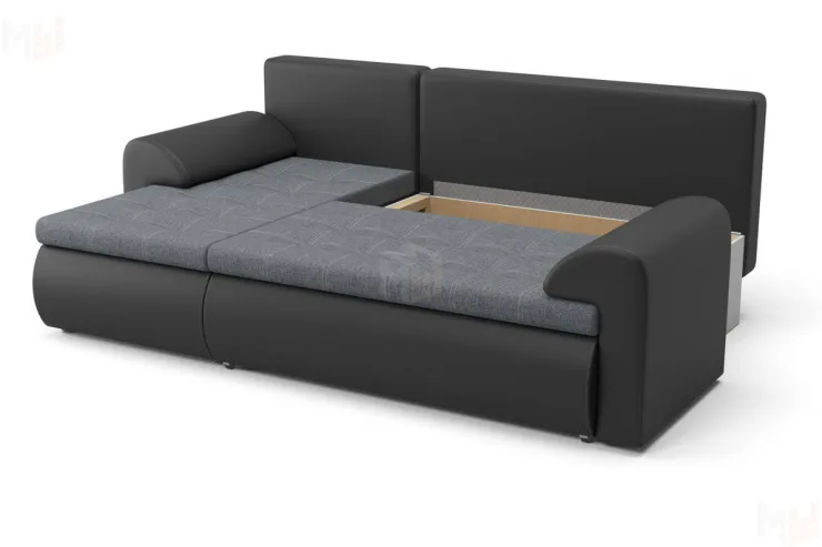 Угловой диван Цезарь (левый) серый