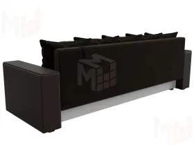 Диван прямой Дубай Лайт полки слева ( Коричневый )