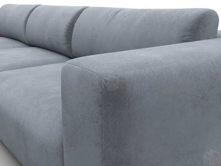 Диван угловой Лига-066 НПБ Лонг угол левый ( TOWER 10 серый )