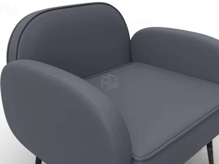 Кресло Лига-086 ( экокожа GRIFON 15 серый )