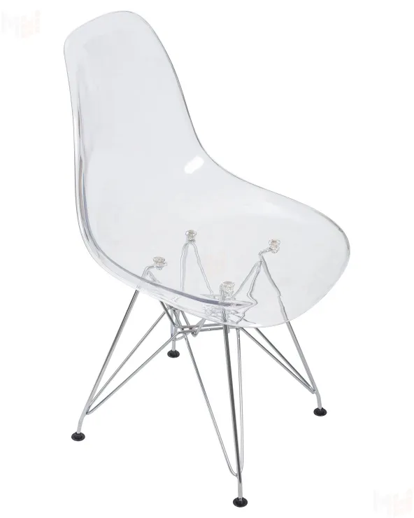 Стул обеденный DOBRIN DSR CASPER (ножки хром, цвет прозрачный)