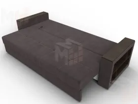 Диван прямой Дубай Лайт ( SEVEN 727 коричневый )