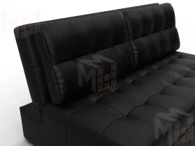 Диван прямой Лига-107 (140) ( GRIFON 18 черный )