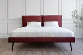 Кровать мягкая Сильвия 1,6 велюр бордо Кровать мягкая Сильвия 1,6 велюр бордо