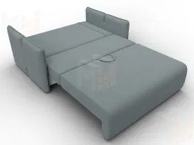 Диван прямой Лига-117 ( Амур 07 серый )