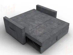 Диван прямой Лига-104 (140) ( BRUT 16 темно-серый )