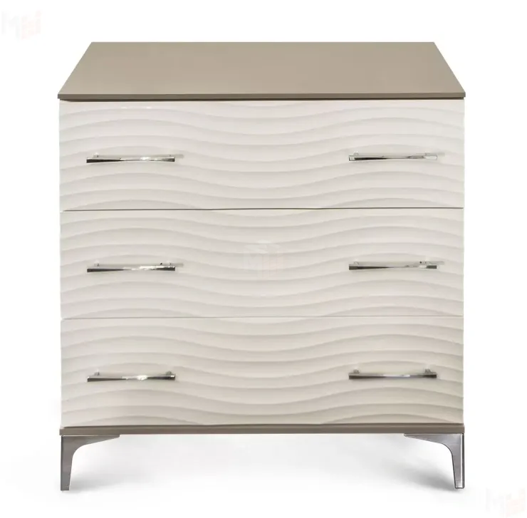 Комод Гравита 3 ящика белый глянец