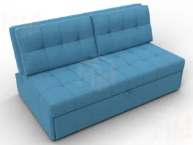 Диван прямой Лига-107 (160) ( Амур 10 голубой )