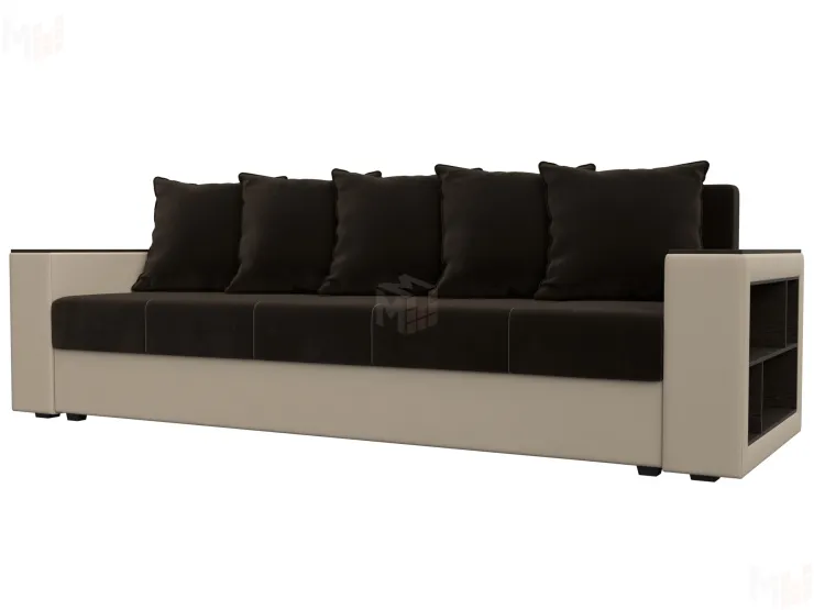 Диван прямой Дубай Лайт полки справа