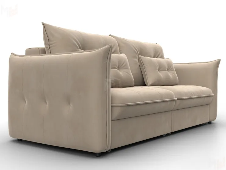 Диван прямой Лига-100 НПБ ( SEVEN 729 бежевый )