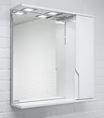 Шкаф-зеркало Optima 65 Эл. левый/правый глянец Домино