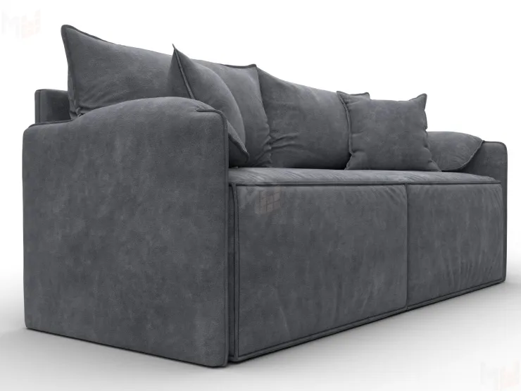 Диван прямой модульный Лига-106 ( BRUT 16 темно-серый )