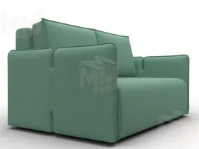 Диван прямой Лига-117 ( Амур 11 зеленый )